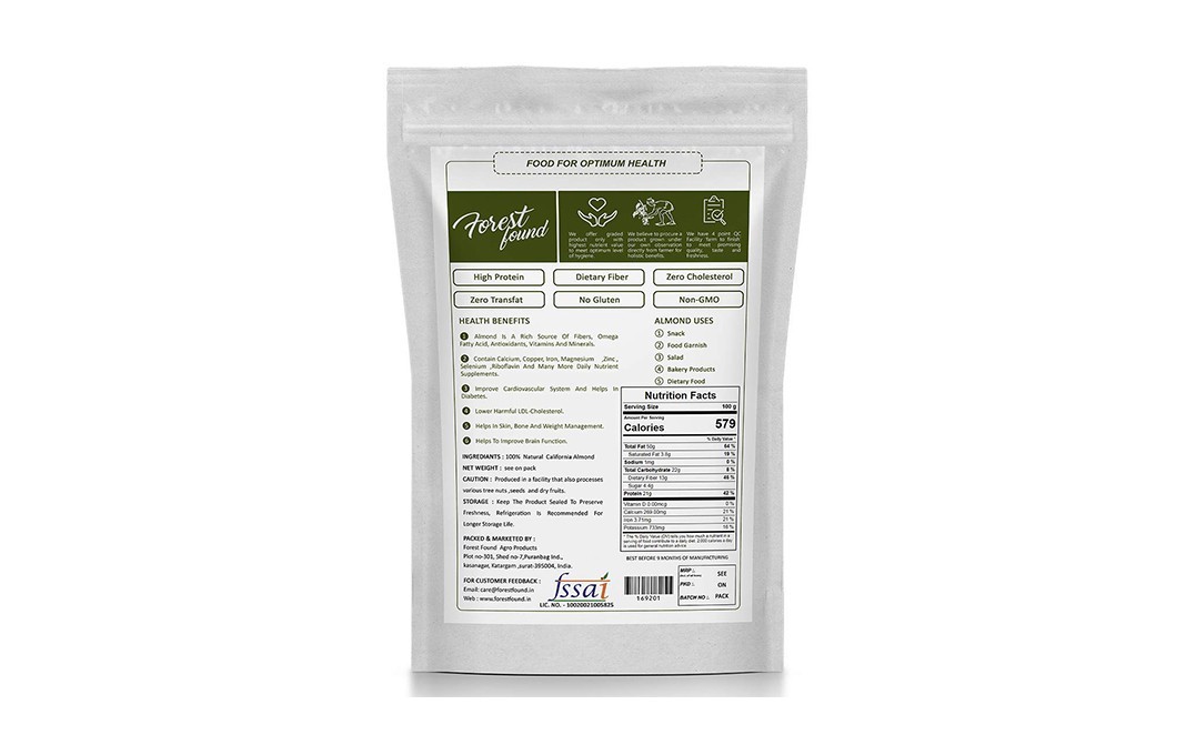 Forest Found California Almonds    Pack  250 grams